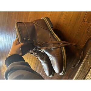 Men's Brown Leather Work Boots